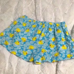 Rubber Ducky pajama shorts